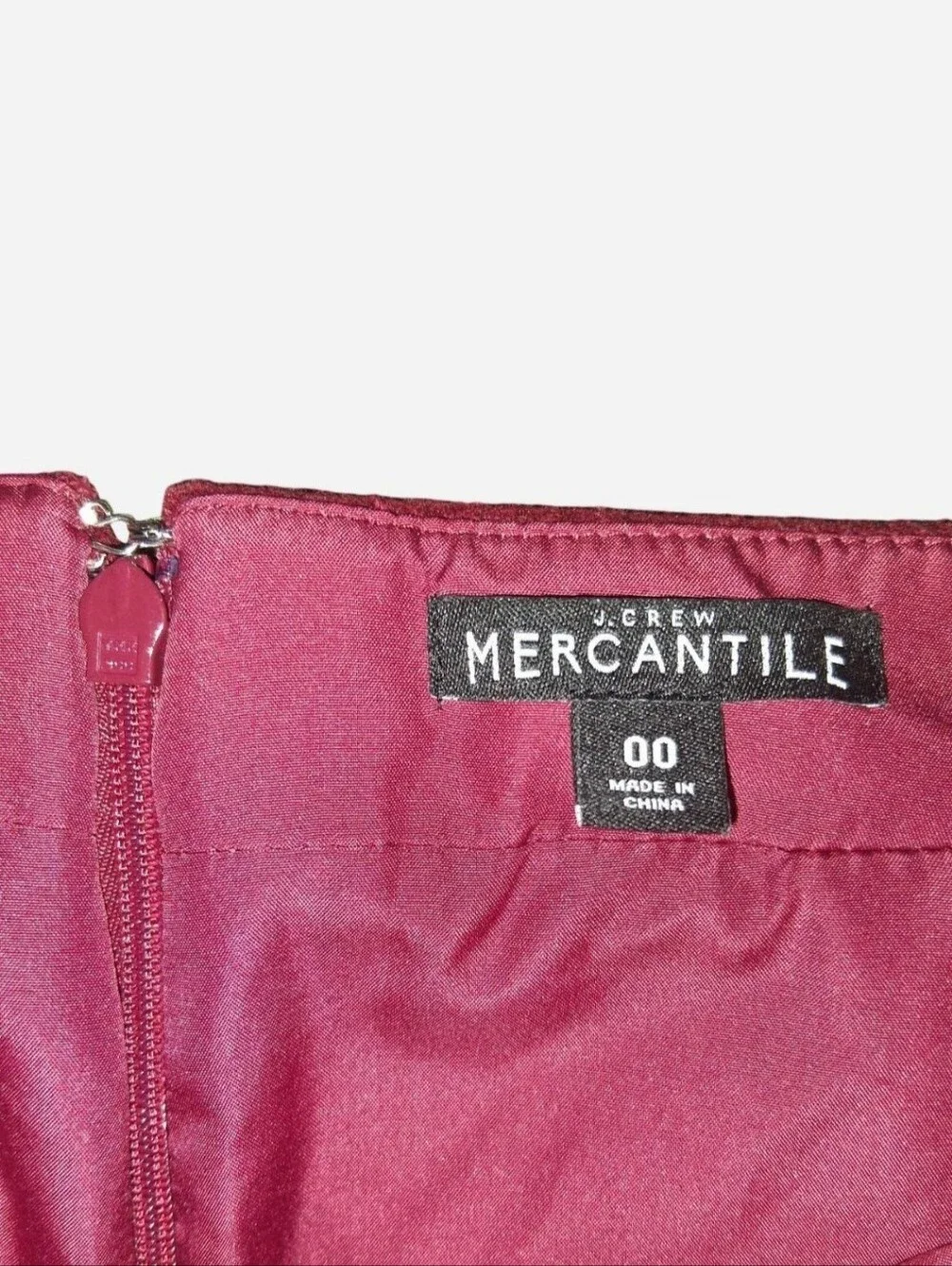 00 | J.Crew Mercantile burgundy skirt